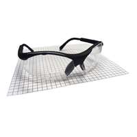 (SAS-541-1500) Black Frame Sidewinder Readers Eyewear with Clear Lens, 1.5 Magnification